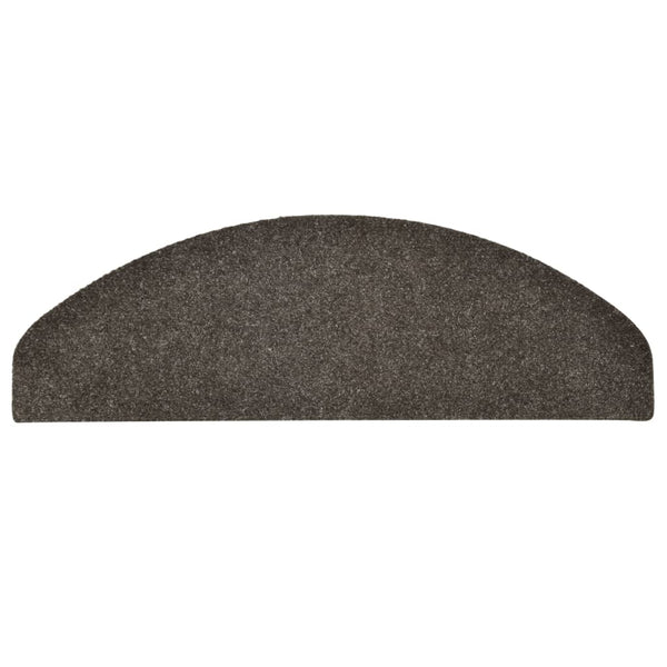 Itsekiinnittyvät porrasmatot 10 kpl antrasiitti 65x21x4 cm