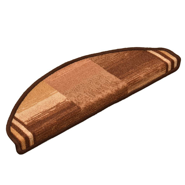 Itsekiinnittyvät porrasmatot 5 kpl 65x21x4 cm ruskea