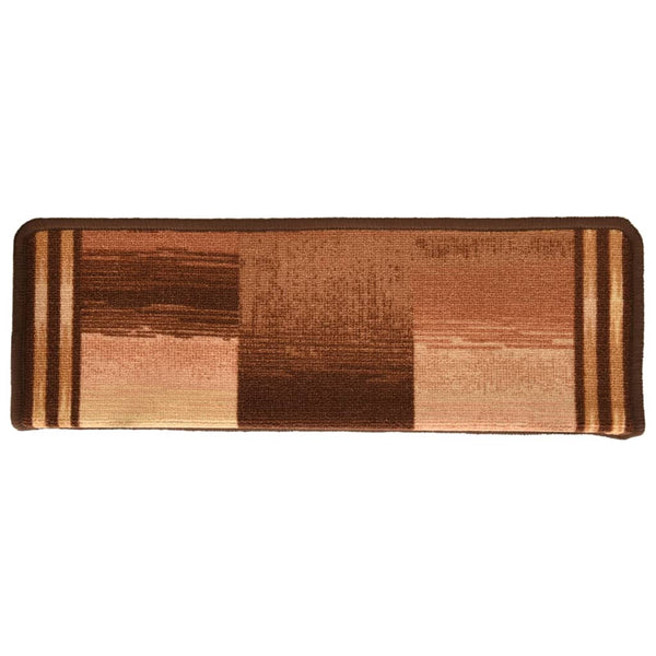 Itsekiinnittyvät porrasmatot 10 kpl 65x21x4 cm ruskea