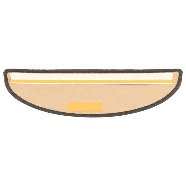 Itsekiinnittyvät porrasmatot sisaltyyli 15 kpl 56x17x3 cm hopea