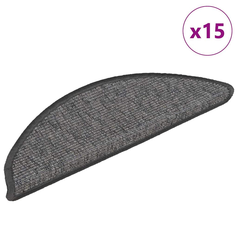Beige ja harmaa itsekiinnittyvät porrasmatot Blidar 56x17x3cm (15 kpl)