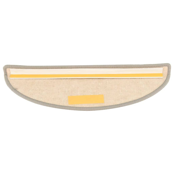 Itsekiinnittyvät porrasmatot 15 kpl 56x17x3 cm hopea