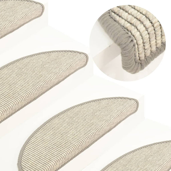 Itsekiinnittyvät porrasmatot 15 kpl 56x17x3 cm hopea