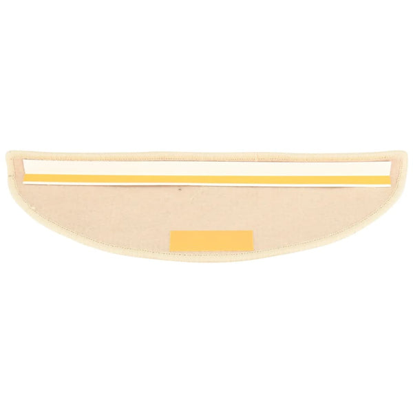 Itsekiinnittyvät porrasmatot 15 kpl 56x17x3 cm vaalea beige