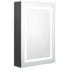 LED kylpyhuoneen peilikaappi harmaa 50x13x70 cm