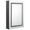 LED kylpyhuoneen peilikaappi harmaa 50x13x70 cm