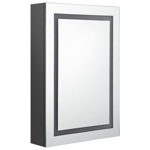 LED kylpyhuoneen peilikaappi harmaa 50x13x70 cm