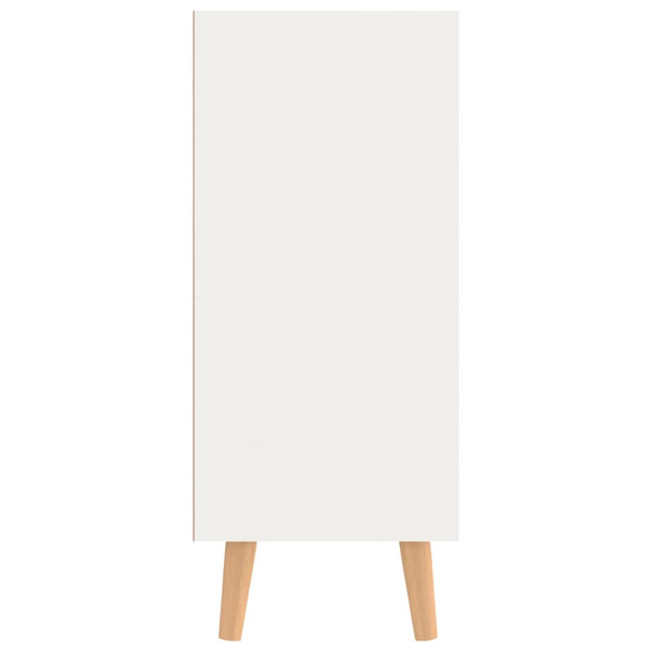 Senkki valkoinen ja Sonoma-tammi 90x30x72 cm tekninen puu