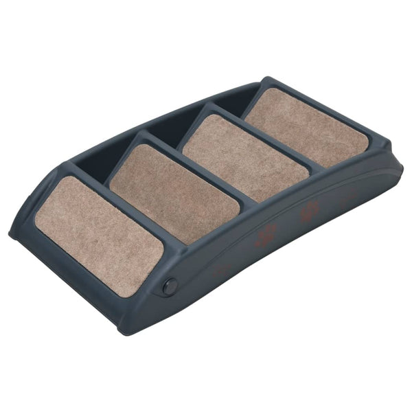 Kokoontaittuvat 4 askelman koiran portaat tummanharmaa