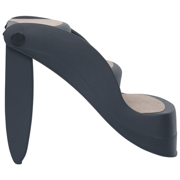 Tummanharmaa kokoontaittuvat 3 askelman koiran portaat Murad