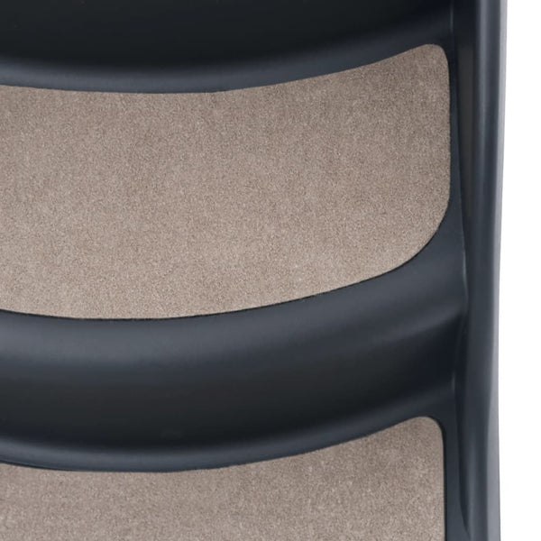 Tummanharmaa kokoontaittuvat 3 askelman koiran portaat Murad