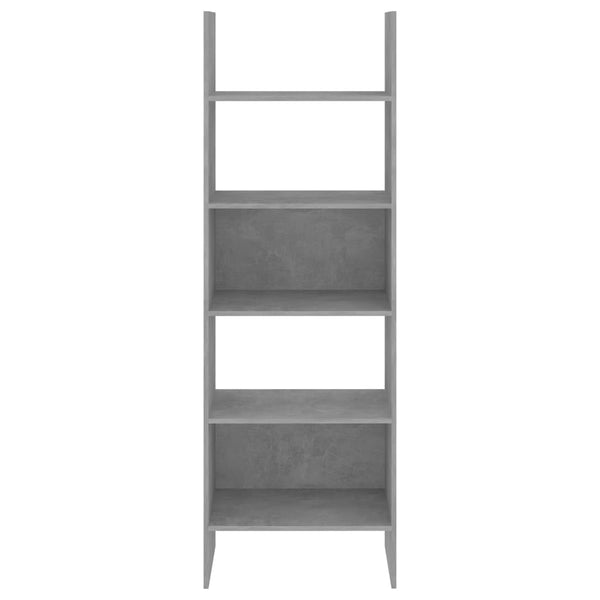 Kirjahylly betoninharmaa 60x35x180 cm tekninen puu