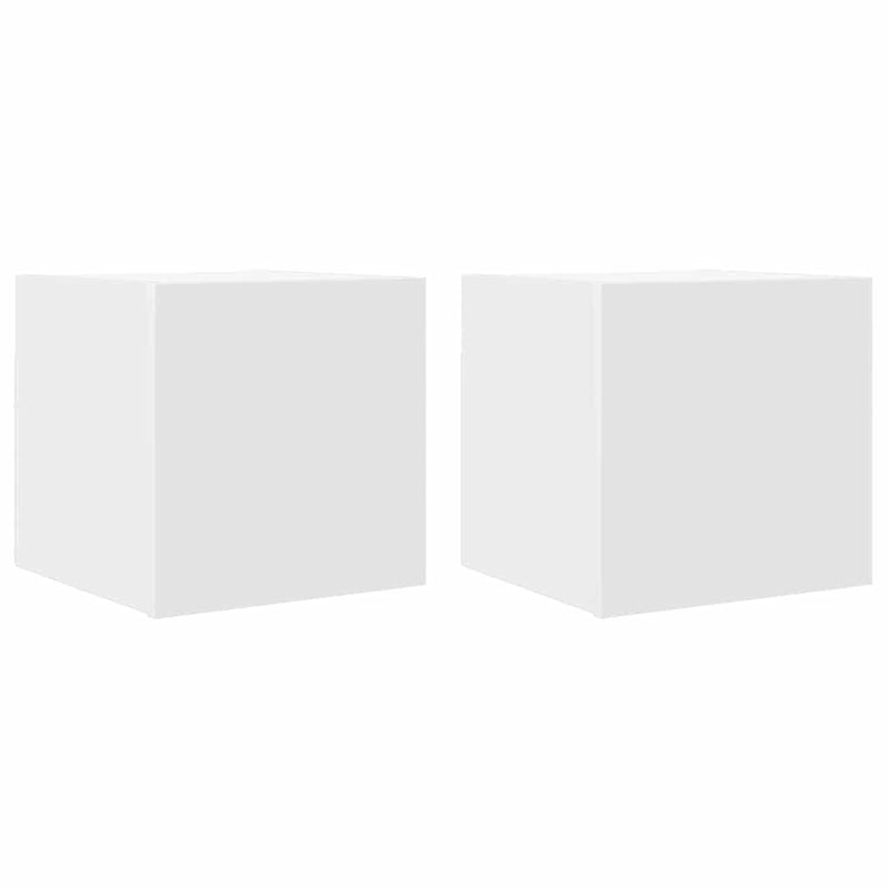 Valkoinen seinäkiinnitettävät tv-tasot Elivia 30,5x30x30cm (2 kpl)