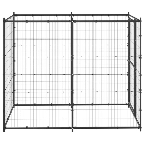 Koiran ulkohäkki teräs 110x220x180 cm