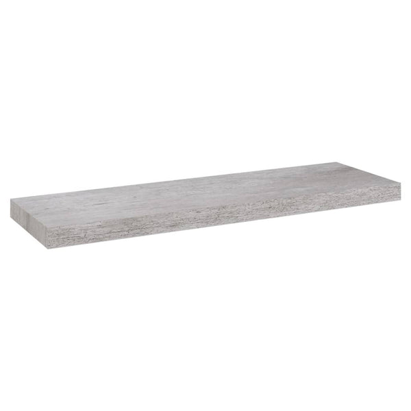 Kelluvat seinähyllyt 4 kpl betoninharmaa 80x23,5x3,8 cm MDF