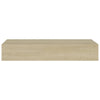 Seinälaatikkohylly tammi 60x23,5x10 cm MDF