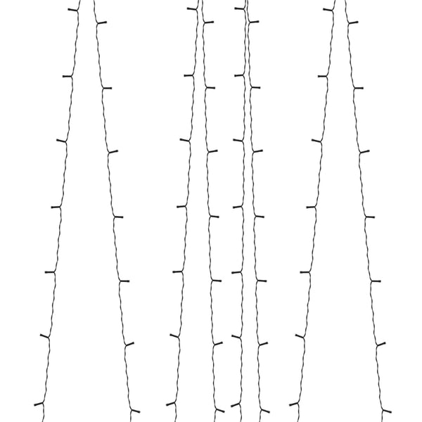 Aurinkoenergiakeijuvalot 2 kpl 2x200 LED värikäs sisä/ulko