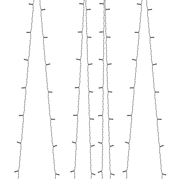 Aurinkoenergia keijuvalot 5kpl 5x200 LED kylmä valk. sisä/ulko