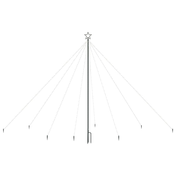 Joulukuusen valot sisä-/ulkokäyttöön 576 x LED sininen 3,6m