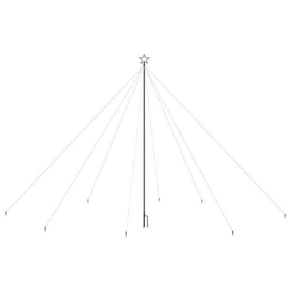Joulukuusen valot sisä-/ulkokäyttöön 800 x LED sininen 5 m