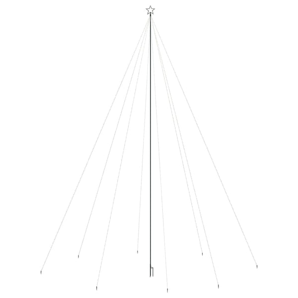 Joulukuusen valot sisä-/ulkokäyttöön 1300 LED-valoa sininen 8 m