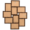 Kollaasi valokuvakehys 10x(10x15 cm) kuville tummanruskea MDF
