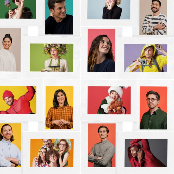 Valkoinen kollaasi valokuvakehys Ruvila 24x(13x18cm) (mdf)