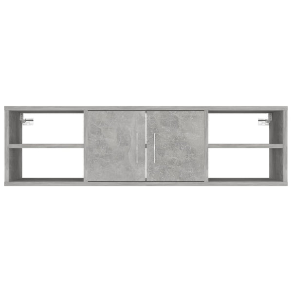 Seinähylly betoninharmaa 102x30x29 cm tekninen puu