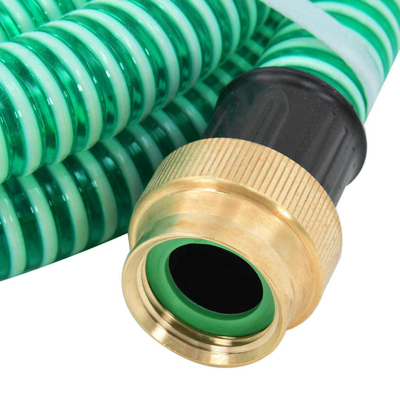 Vihreä imuletku messinkiliittimillä 15 m Lenut 1,1 (pvc)