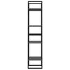 4-tasoinen kirjahylly harmaa 40x30x140 cm tekninen puu