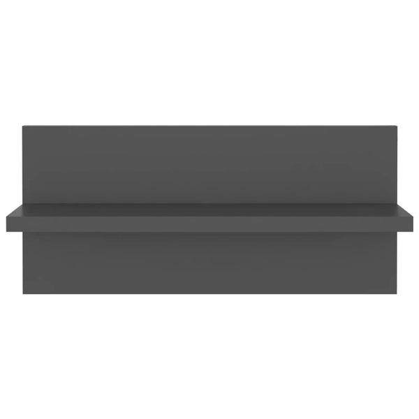 Seinähyllyt 4 kpl harmaa 40x11,5x18 cm tekninen puu