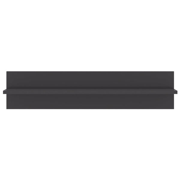 Seinähyllyt 4 kpl korkeakiilto harm. 80x11,5x18 cm tekninen puu