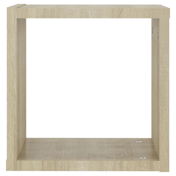 Kuutioseinähyllyt 4 kpl Sonoma-tammi 30x15x30 cm