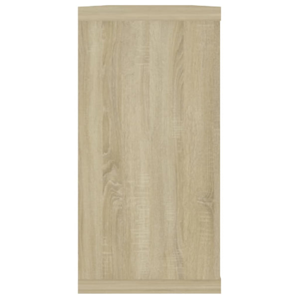 Kuutioseinähyllyt 2 kpl Sonoma-tammi 100x15x30 cm lastulevy