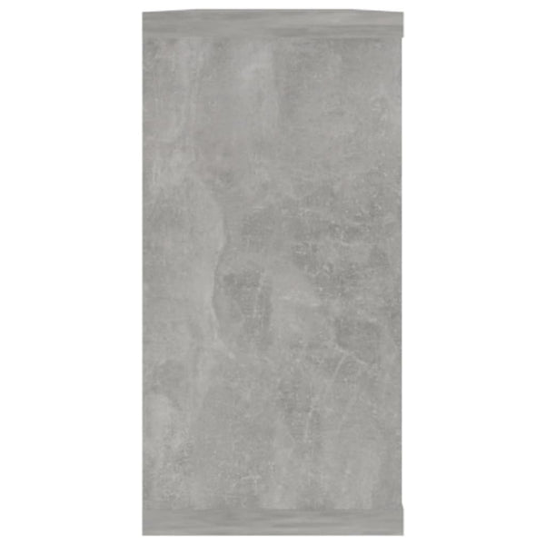 Kuutioseinähyllyt 4 kpl betoninharmaa 100x15x30 cm tekninen puu