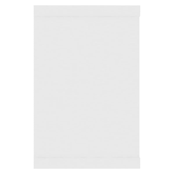 Kuutioseinähyllyt 2 kpl valkoinen 60x15x23 cm tekninen puu