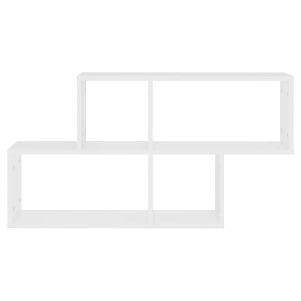 Seinähylly valkoinen 100x18x53 cm tekninen puu