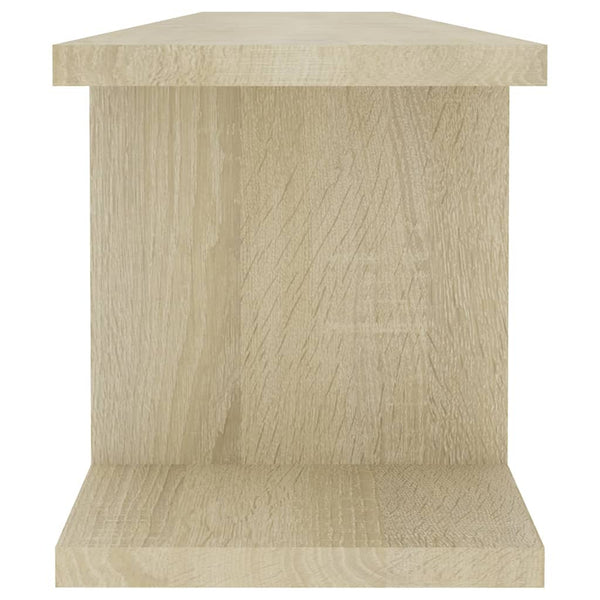 Seinähyllyt 2 kpl Sonoma-tammi 90x18x20 cm lastulevy