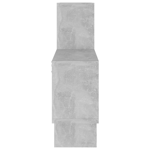 Seinähylly autonmuotoinen betoninharm. 82x15x51 cm tekninen puu