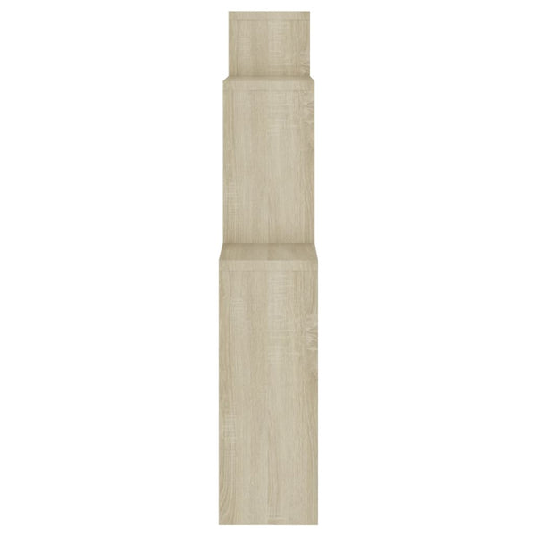 Kuutioseinähylly Sonoma-tammi 80x15x78,5 cm tekninen puu