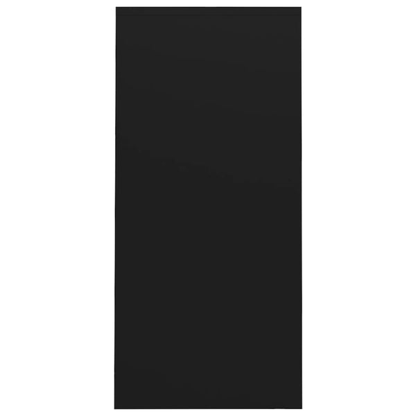 Työpöytä musta 102,5x35x75 cm tekninen puu