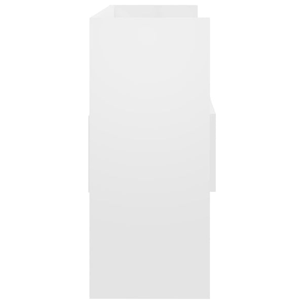 Senkki korkeakiilto valkoinen 105x30x70 cm tekninen puu