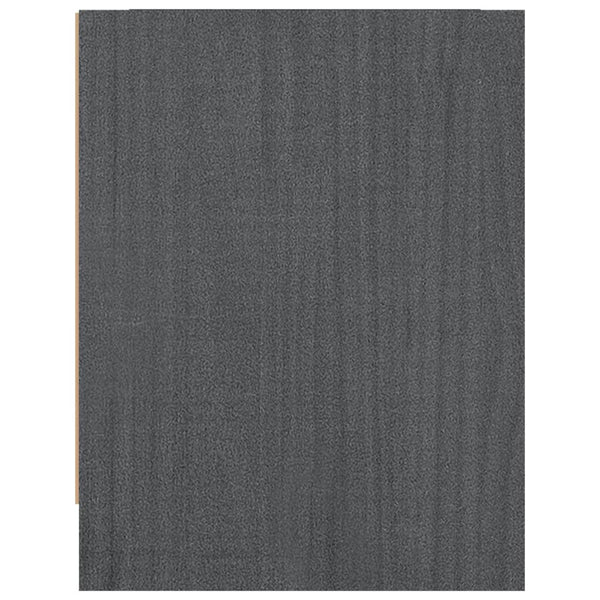 Yöpöydät 2 kpl harmaa 40x30,5x40 cm täysi mänty