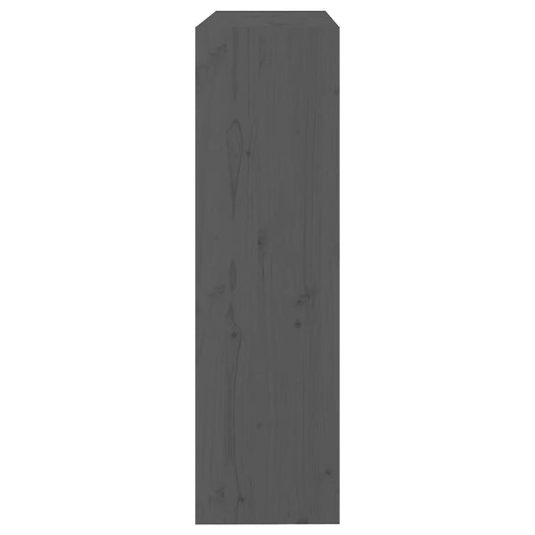 Kirjahylly/tilanjakaja harmaa 80x30x103,5 cm täysi mänty