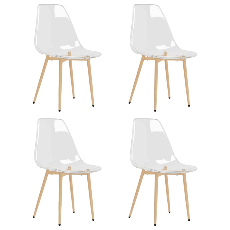 Läpinäkyvä ruokatuolit Renei (4 kpl pet)