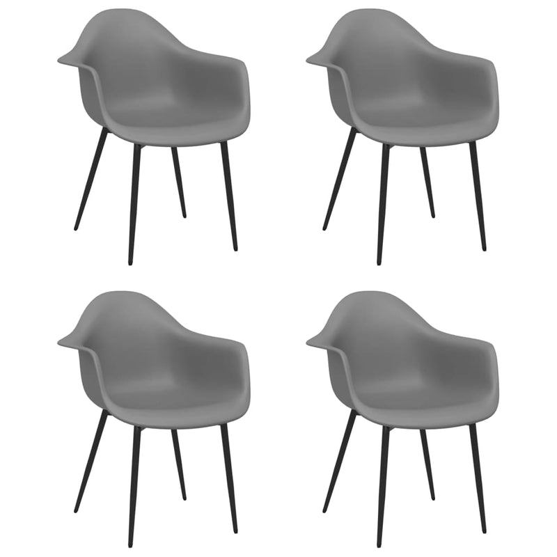 Harmaa ruokatuolit Erby (4 kpl)