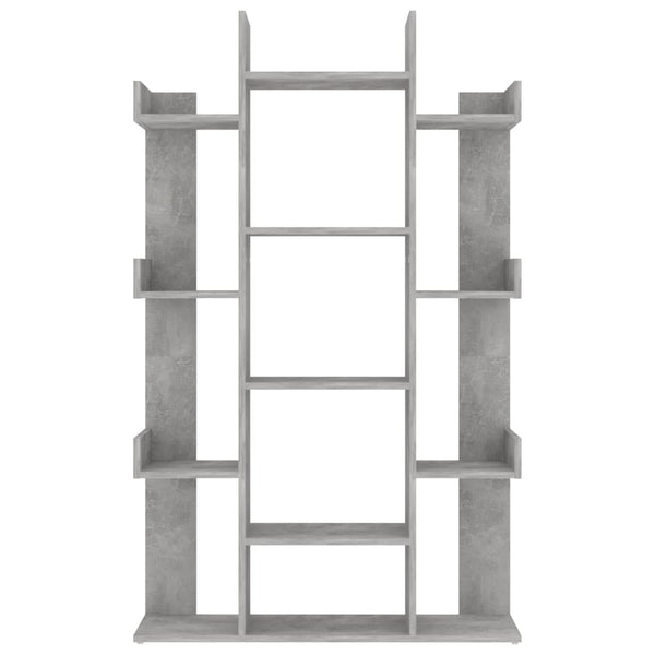Kirjahylly betoninharmaa 86x25,5x140 cm tekninen puu