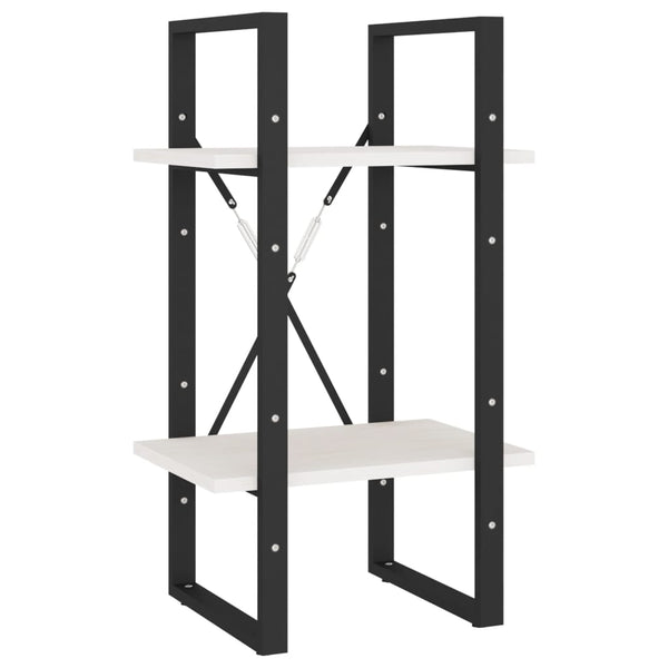 5-tasoinen kirjahylly valkoinen 40x30x175 cm mänty