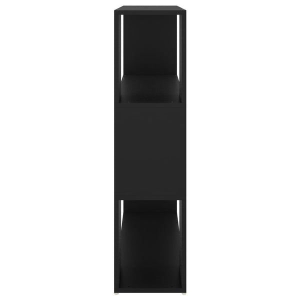 Kirjahylly/tilanjakaja musta 100x24x94 cm