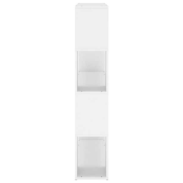 Kirjahylly/tilanjakaja valkoinen 100x24x124 cm